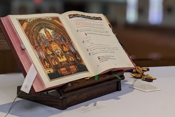 Bible inside St Catherine Church